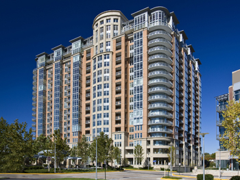 Exterior view of a residential high-rise